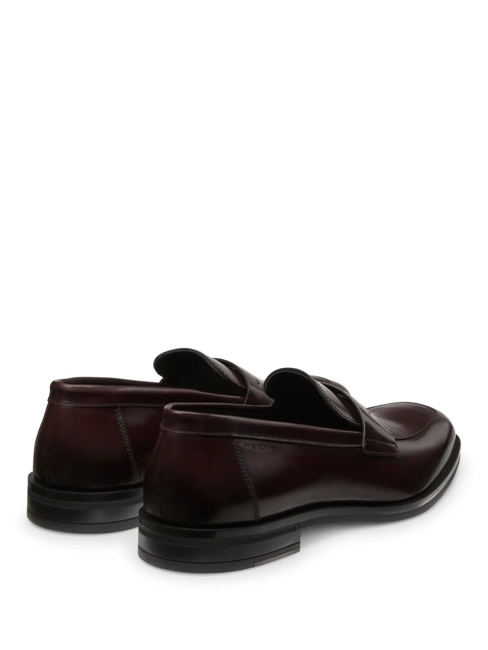 Stuart Weitzman Sw Club Classic Penny Loafer in Burgundy, view 3