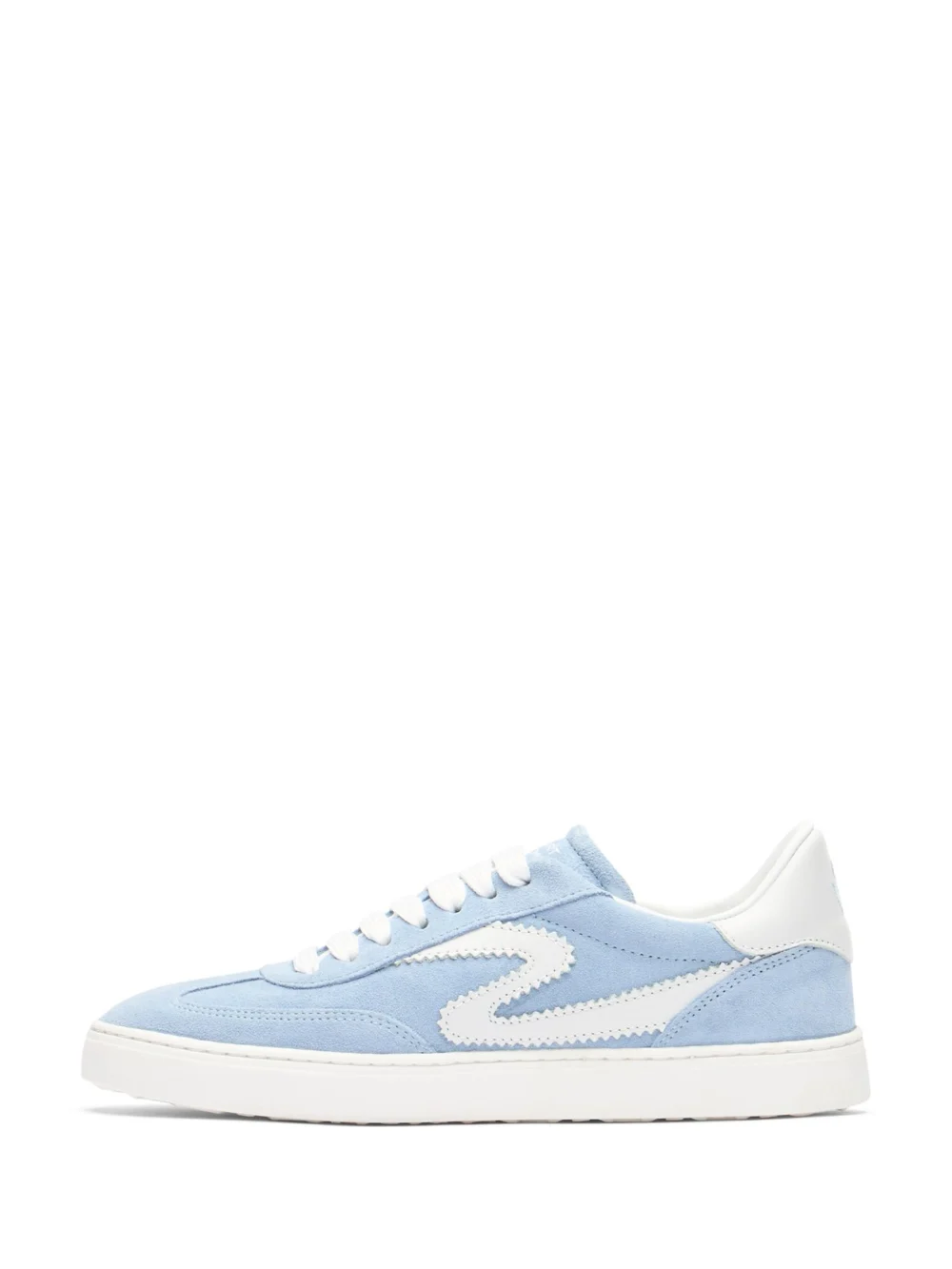 Stuart Weitzman Sw Runaround Sneaker in Cielo/white, view 3