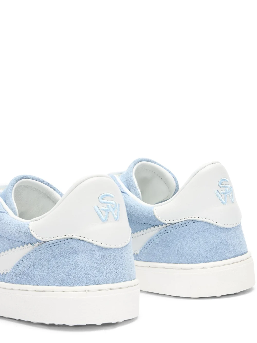 Stuart Weitzman Sw Runaround Sneaker in Cielo/white, view 5