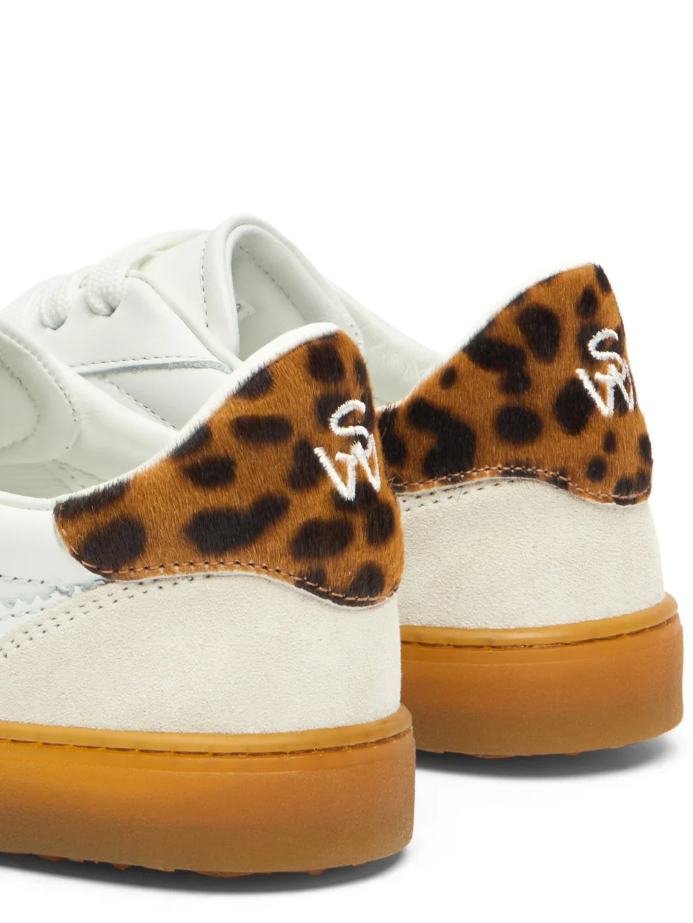 Stuart Weitzman Sw Runaround Sneaker in Cobblestone/white/classic, view 5