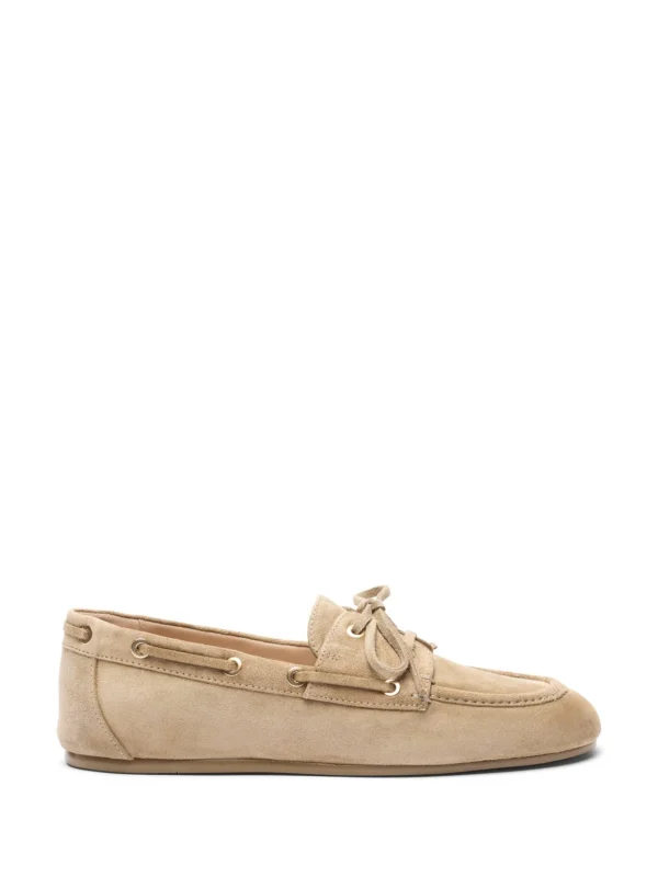 Stuart Weitzman Tinsley Moccasin in Golden Olive