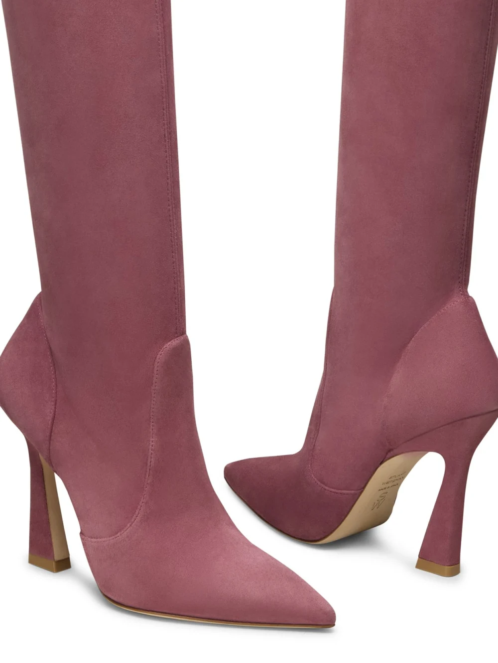 Stuart Weitzman Ultravinnie Boot 100 in Dusty Berry, view 4