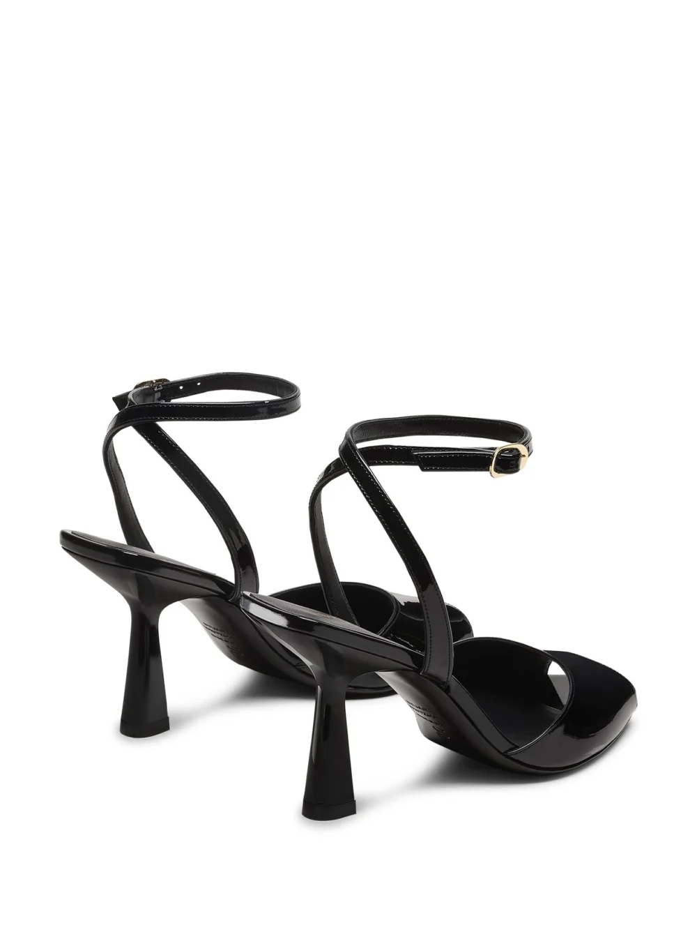 Stuart Weitzman Val Sandal 85 in Black, view 3