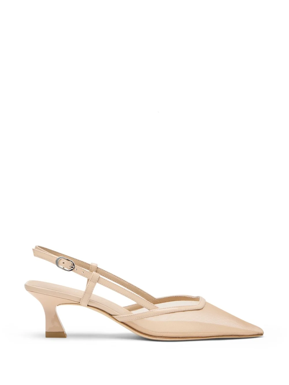 Stuart Weitzman Vinnie 50 Slingback in Beige/barely Beige