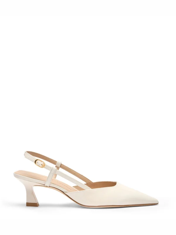 Stuart Weitzman Vinnie 50 Slingback in Cream