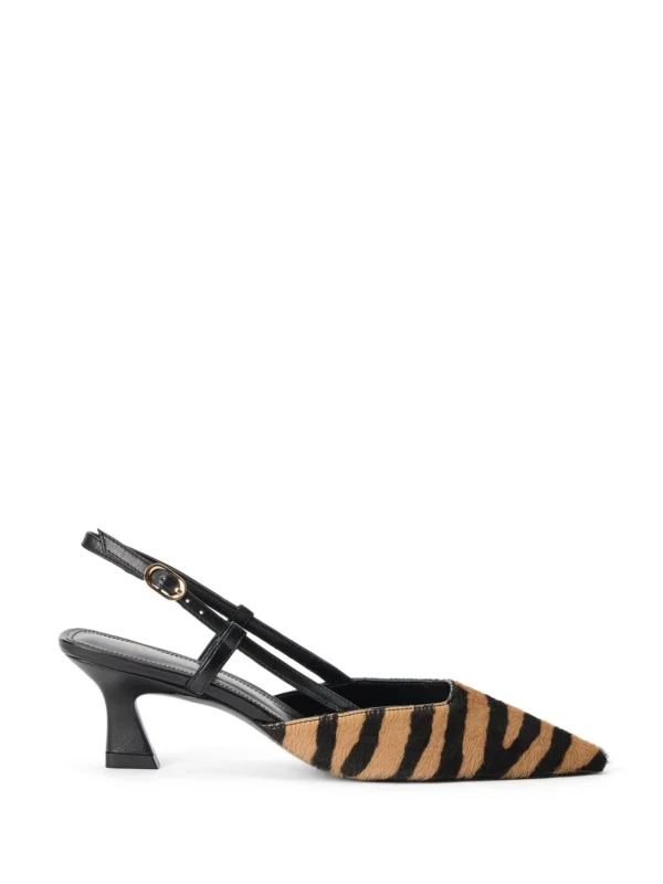 Stuart Weitzman Vinnie 50 Slingback in New Camel/shadow/black