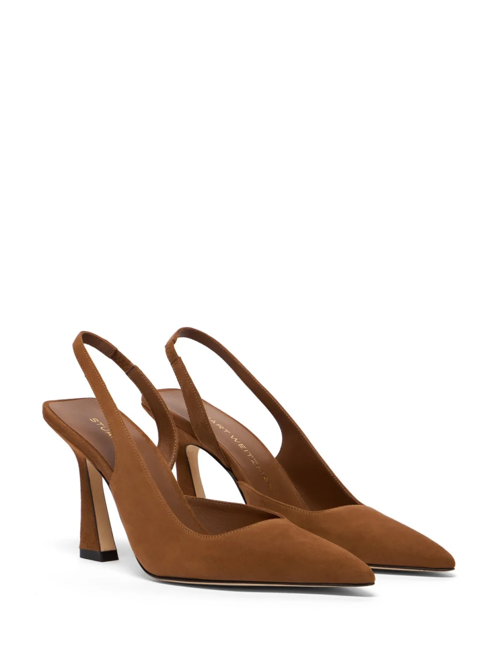 Stuart Weitzman Vinnie 85 Dorsay Slingback in Toasted Almond, view 2