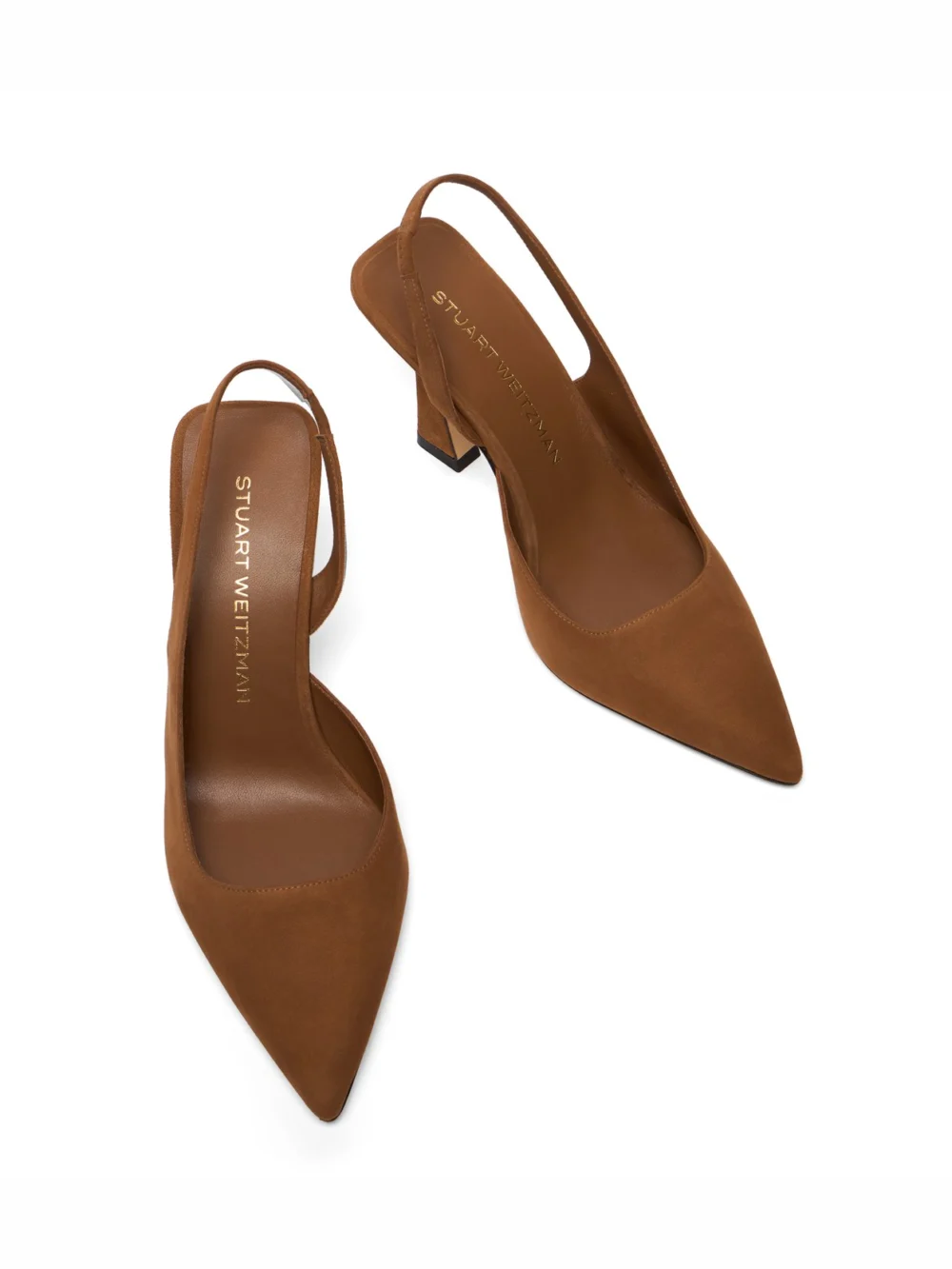 Stuart Weitzman Vinnie 85 Dorsay Slingback in Toasted Almond, view 4