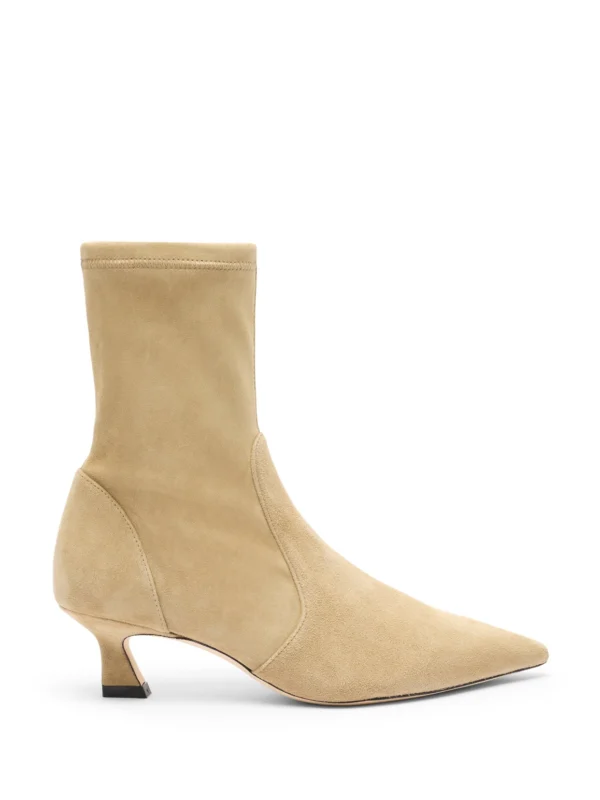Stuart Weitzman Vinnie Bootie 50 in Golden Olive
