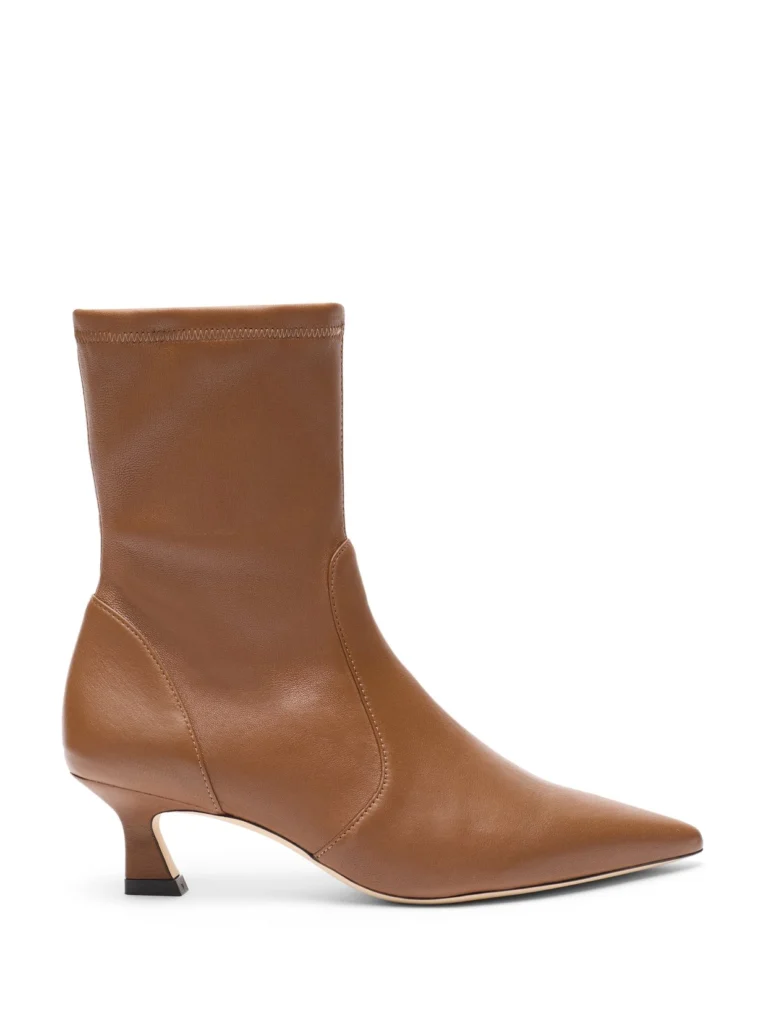Stuart Weitzman Vinnie Bootie 50 in Toasted Almond