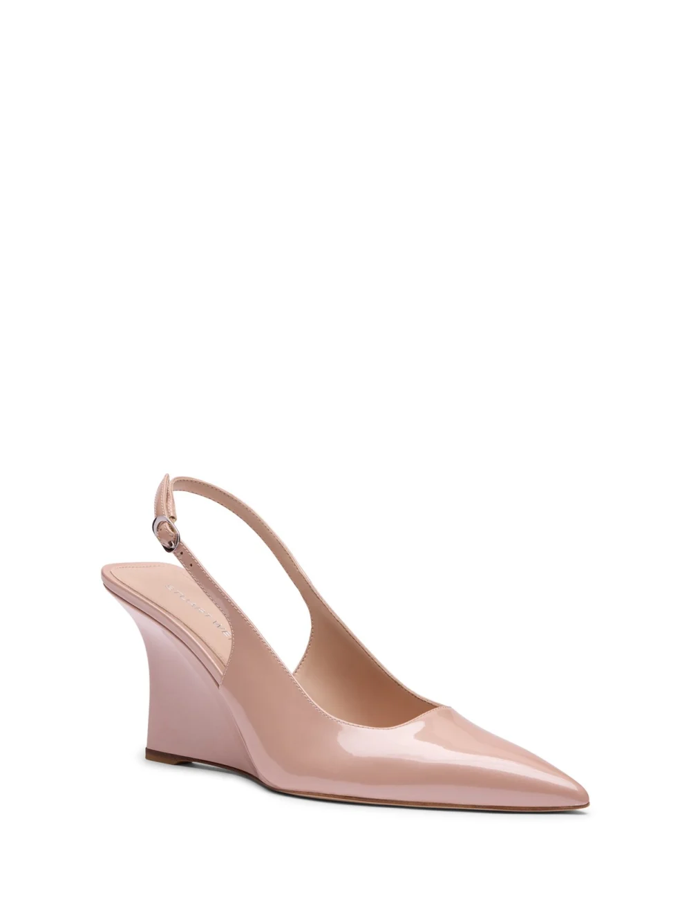 Stuart Weitzman Vinnie Sling Wedge 85 in Blushful, view 2