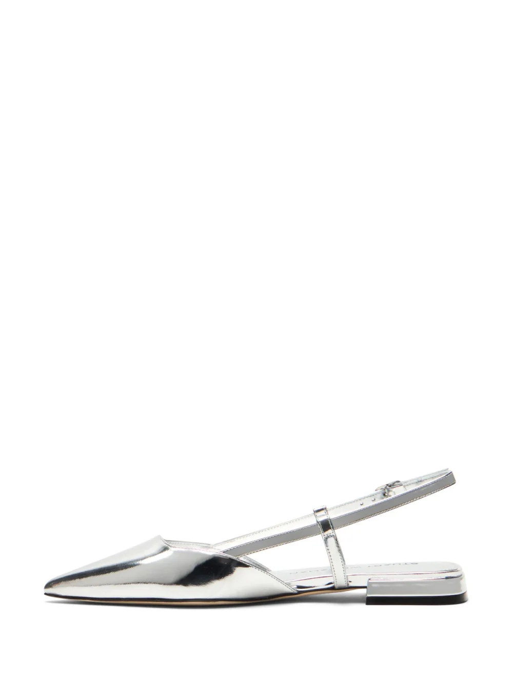 Stuart Weitzman Vinnie Slingback in Silver, view 3