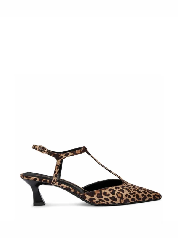 Stuart Weitzman Vinnie T-strap Pump in Classic Lite
