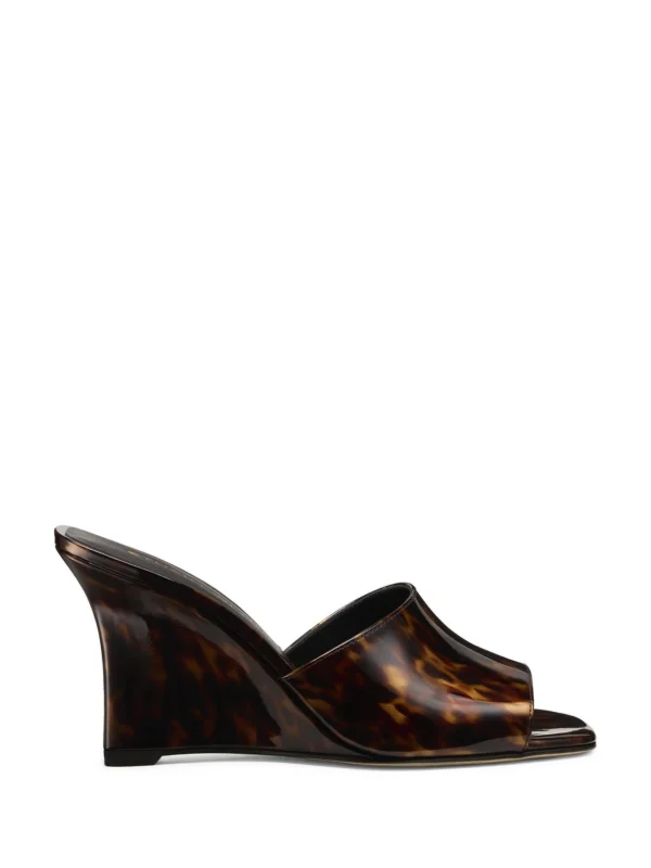 Stuart Weitzman Vinnie Wedge Mule 85 in Classic