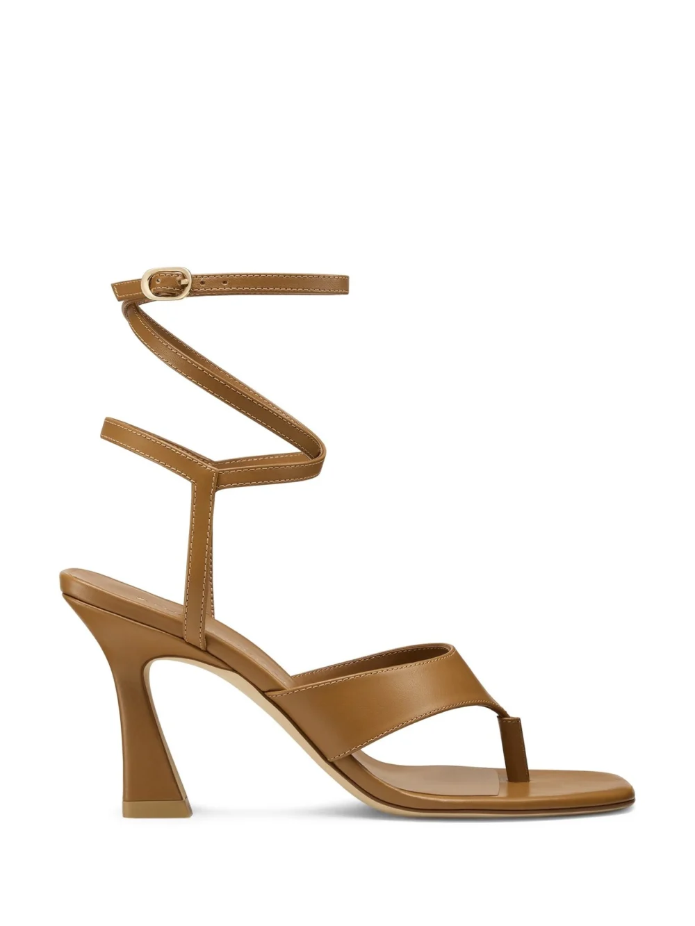 Stuart Weitzman Vinnie Wrap Thong 85 in Boho Tan