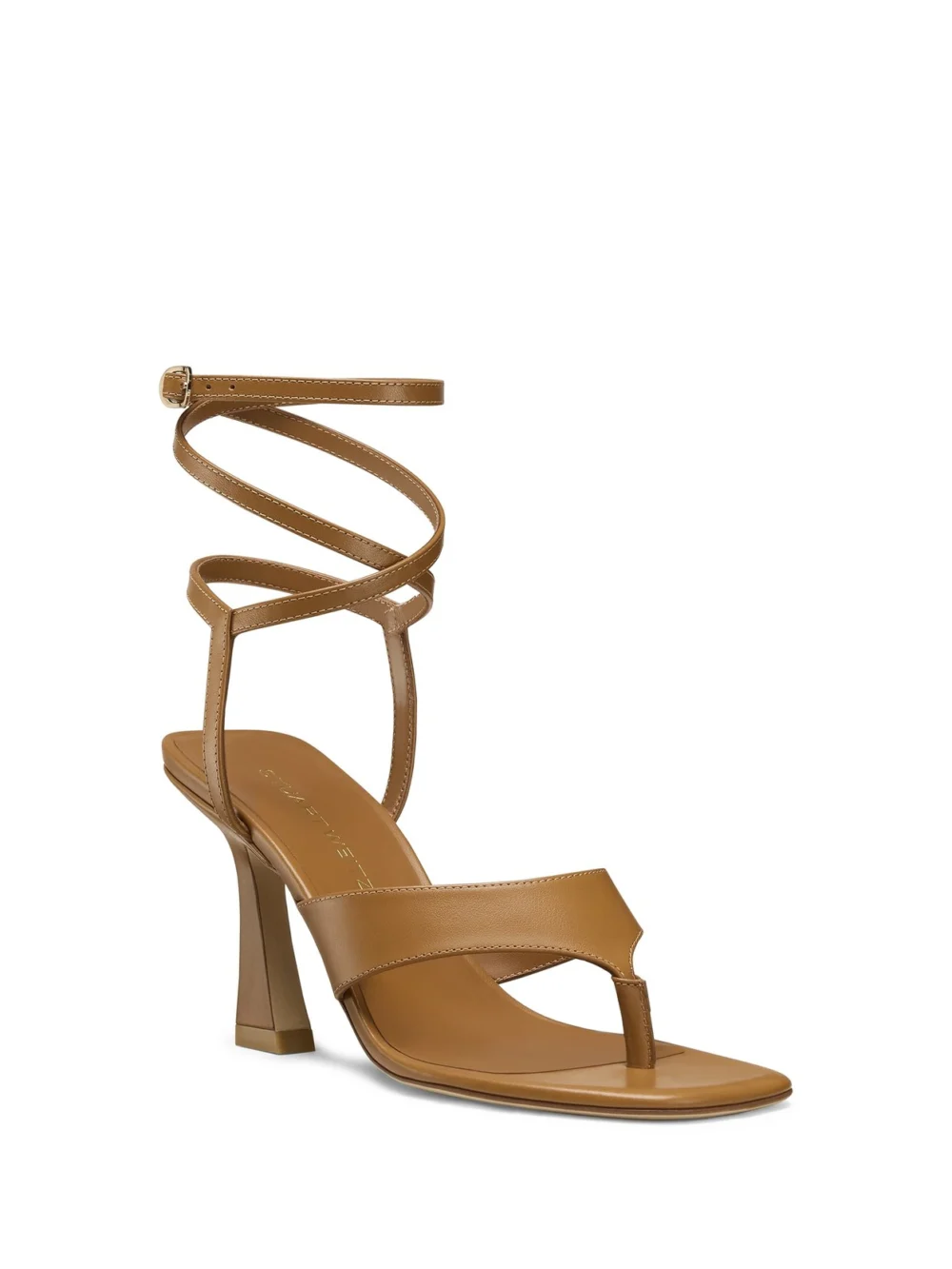 Stuart Weitzman Vinnie Wrap Thong 85 in Boho Tan, view 2