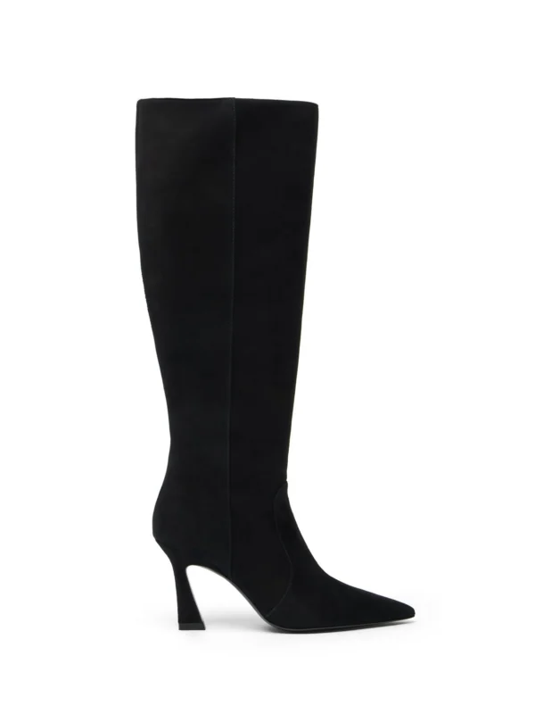 Stuart Weitzman Vinnie Zip Boot 85 in Black