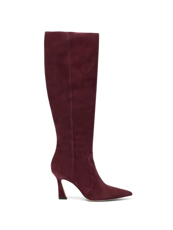 Stuart Weitzman Vinnie Zip Boot 85 in Boysenberry