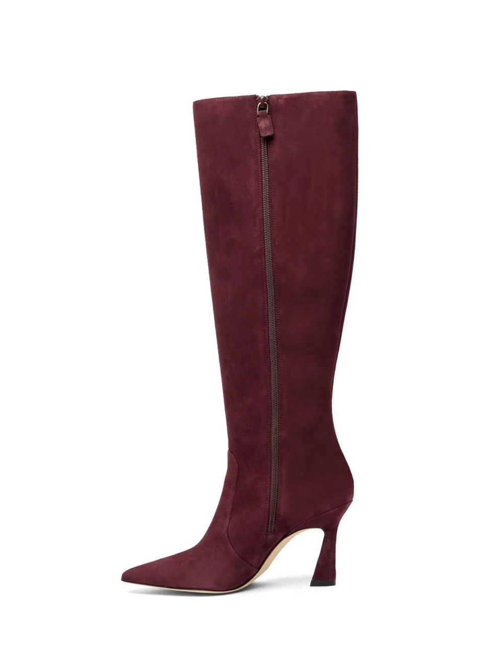 Stuart Weitzman Vinnie Zip Boot 85 in Boysenberry, view 3