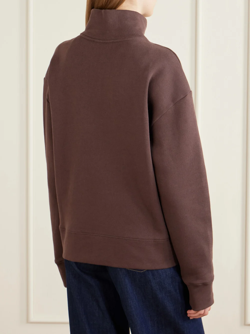 Back view of the Studio Nicholson Thalen Cotton-jersey Fleece Sweatshirt