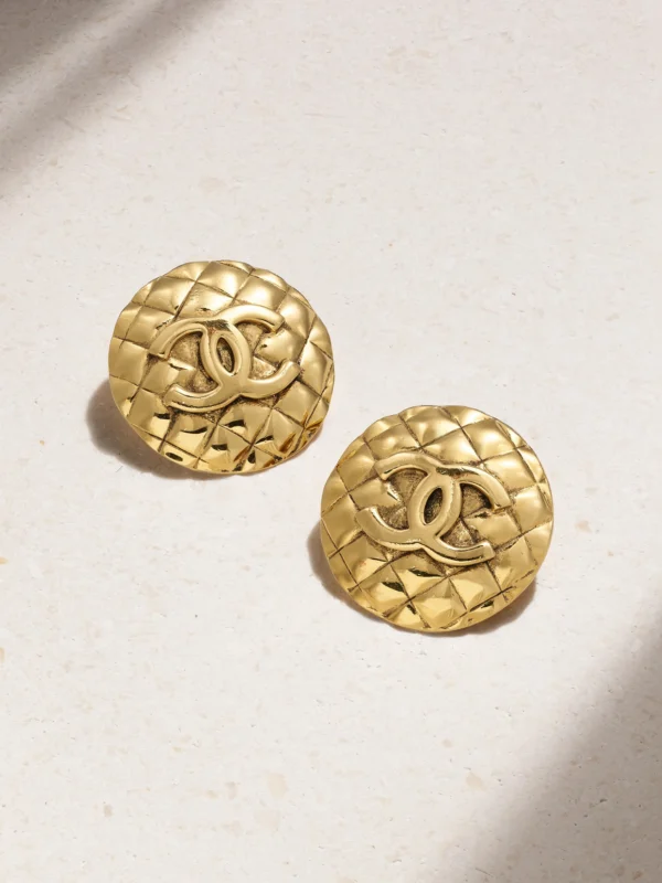 Susan Caplan Vintage Gold-plated Clip Earrings