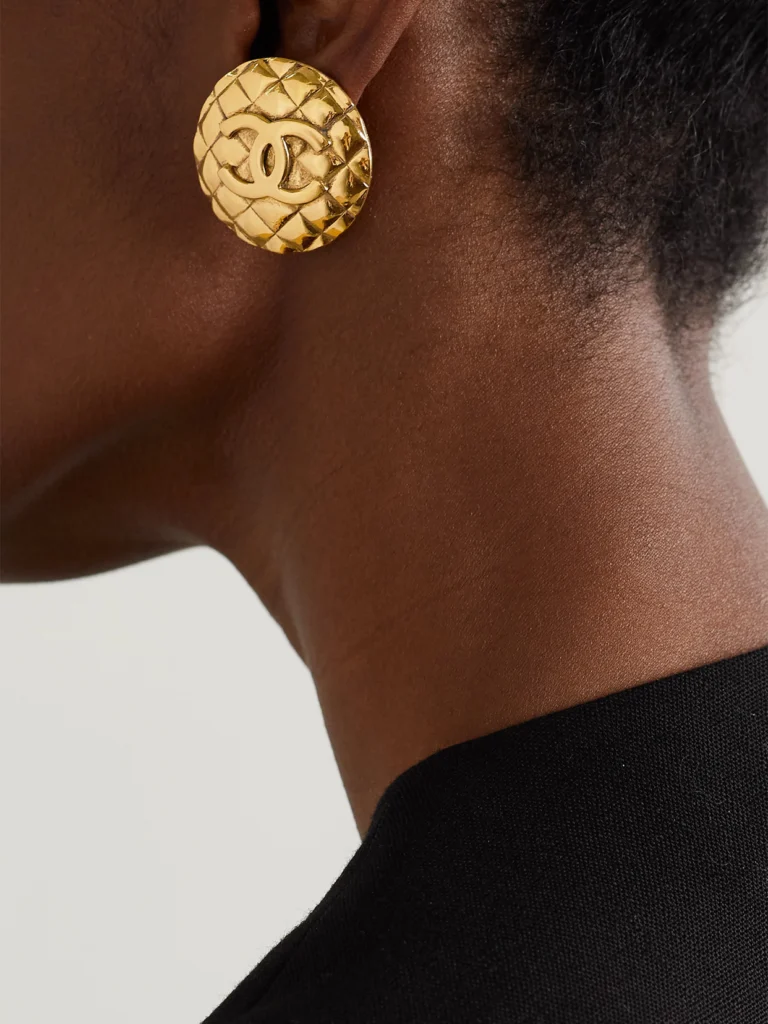 Susan Caplan Vintage Gold-plated Clip Earrings