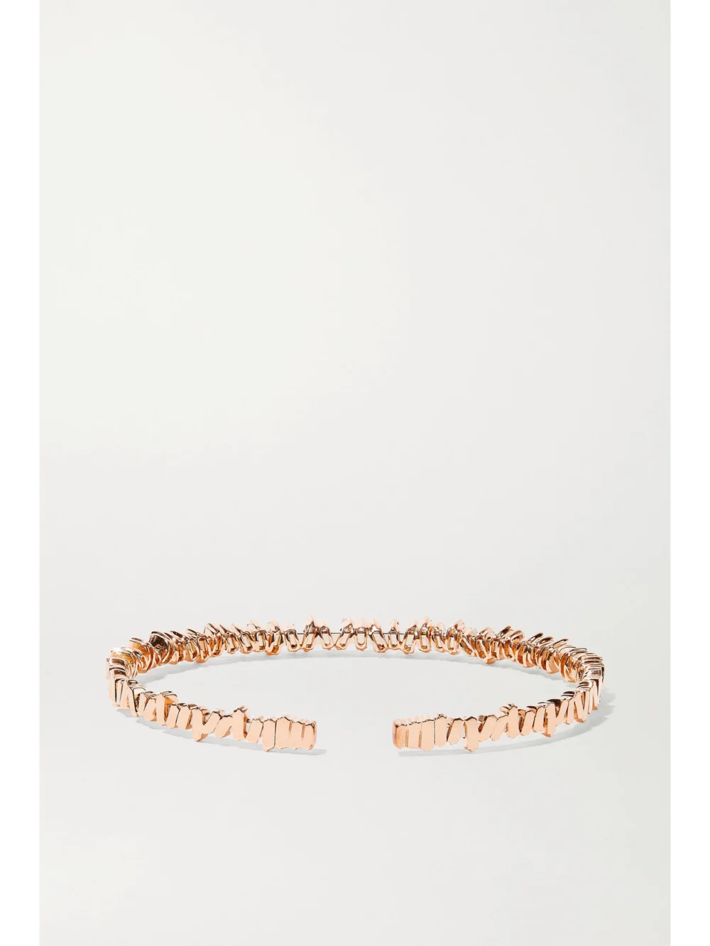 Back view of the Suzanne Kalan 18-karat Rose Gold Diamond Cuff