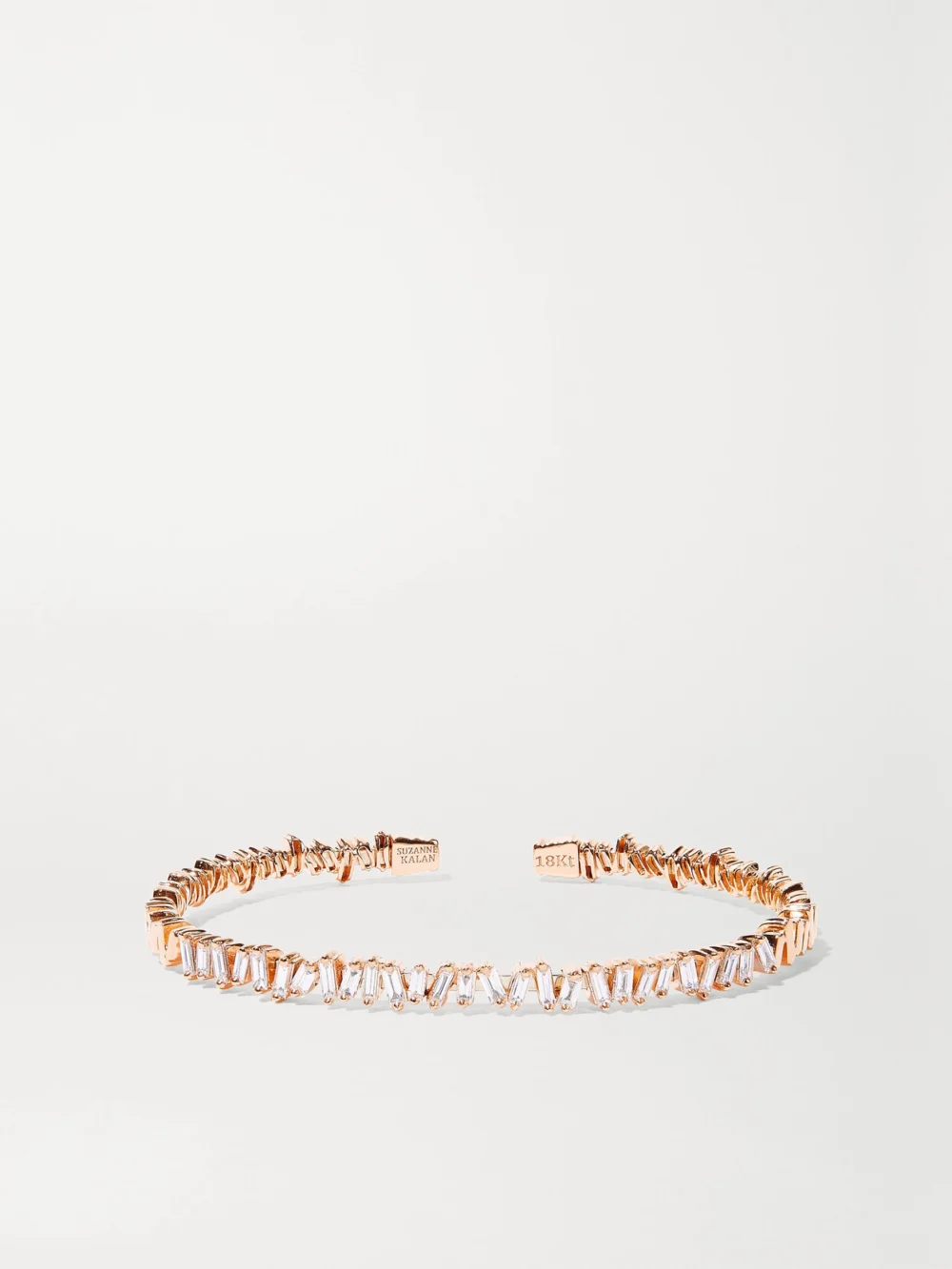Suzanne Kalan 18-karat Rose Gold Diamond Cuff