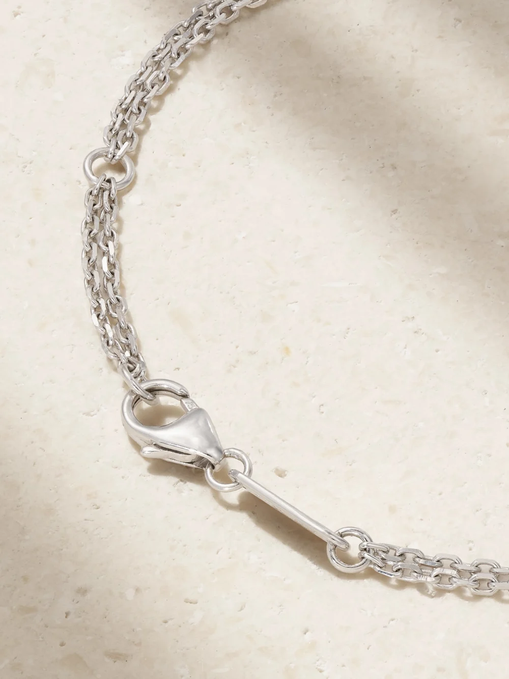 Back view of the Suzanne Kalan 18-karat White Gold Diamond Bracelet
