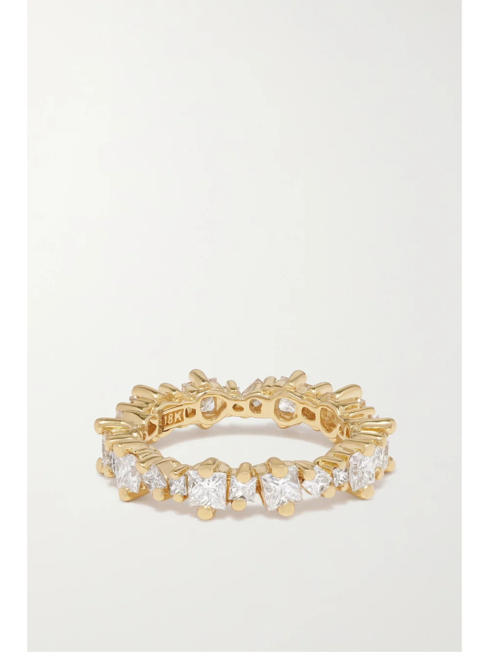 Back view of the Suzanne Kalan Eternity 18-karat Gold Diamond Ring
