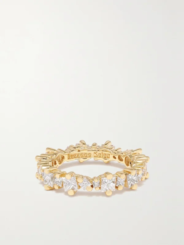 Suzanne Kalan Eternity 18-karat Gold Diamond Ring