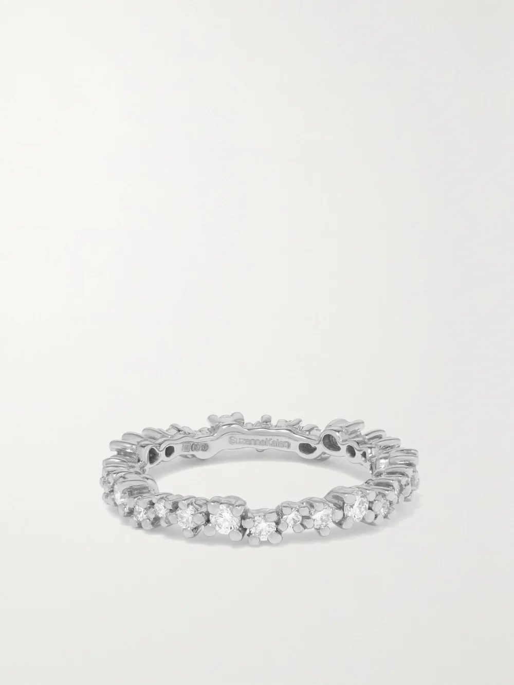 Suzanne Kalan Eternity 18-karat White Gold Diamond Ring in 6