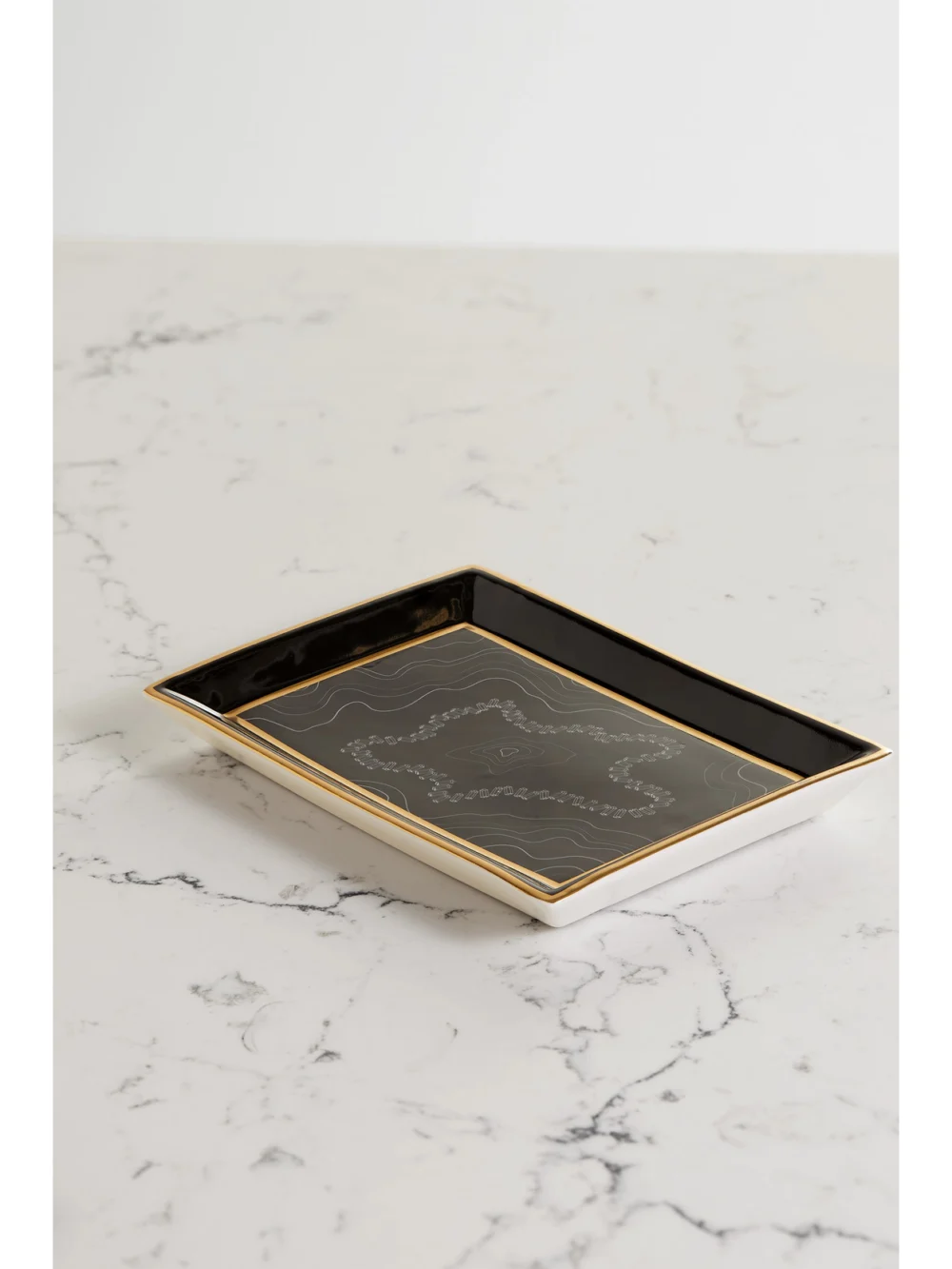 Back view of the Suzanne Kalan Porcelain Jewelry Tray