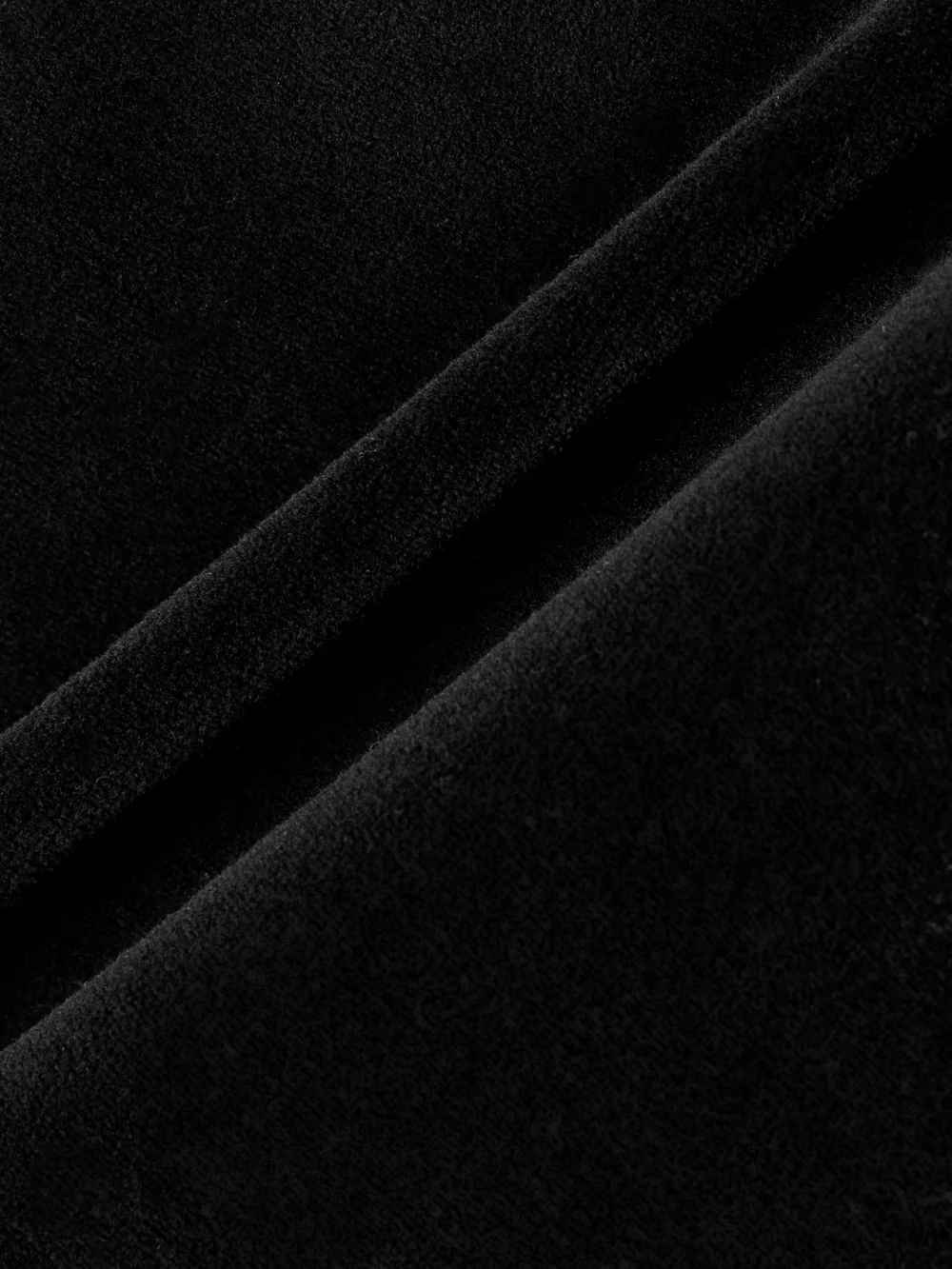 Close-up detail of the Suzie Kondi Saba Cotton-blend Velour Sweatshirt