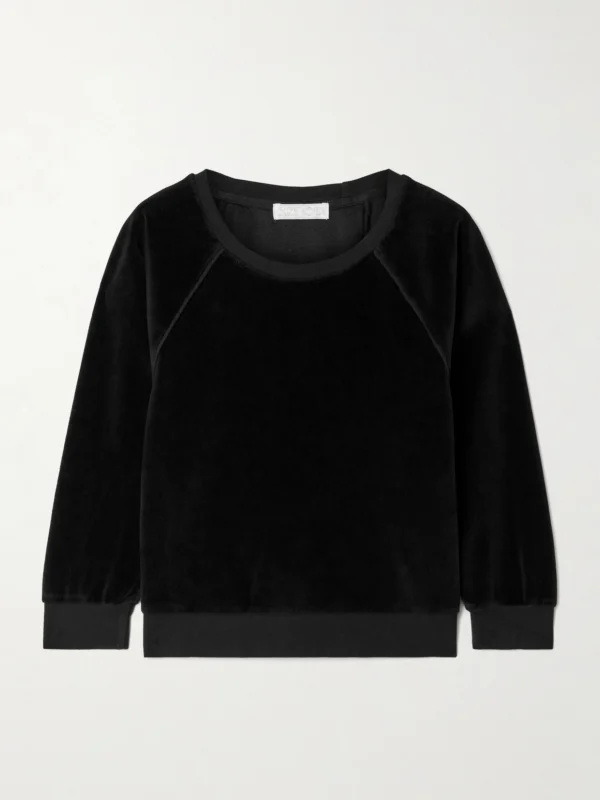 Suzie Kondi Saba Cotton-blend Velour Sweatshirt