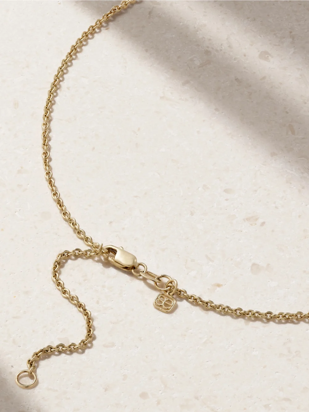 Back view of the Sydney Evan Big Love 14-karat Gold Diamond Necklace