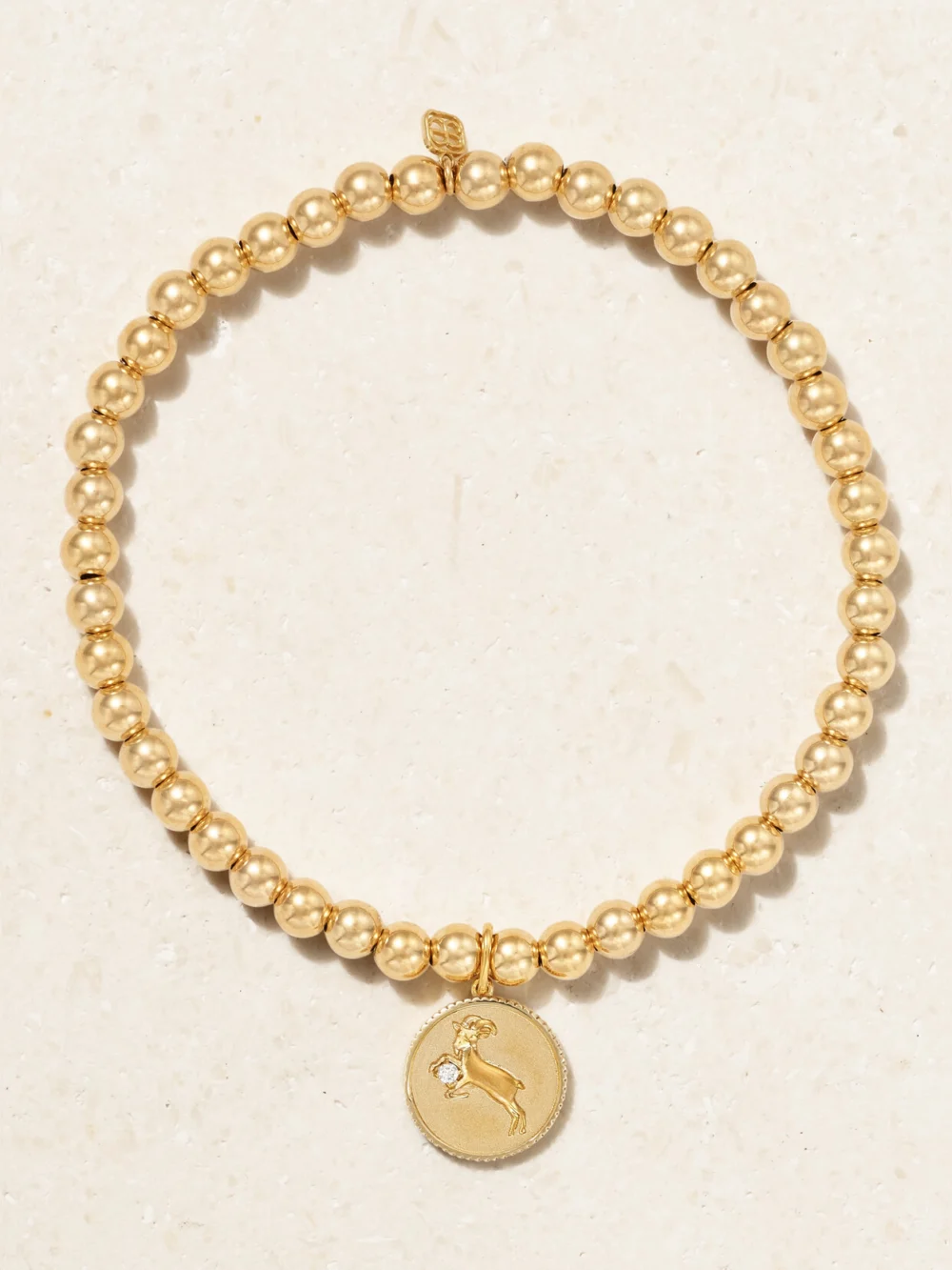 Sydney Evan Capricorn 14-karat Gold Diamond Bracelet