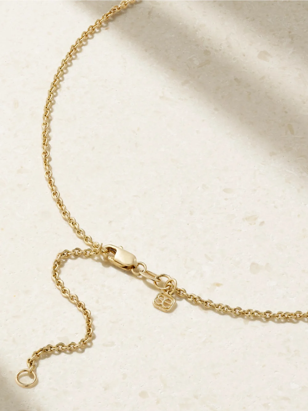 Back view of the Sydney Evan Evil Eye 14-karat Gold Diamond Necklace