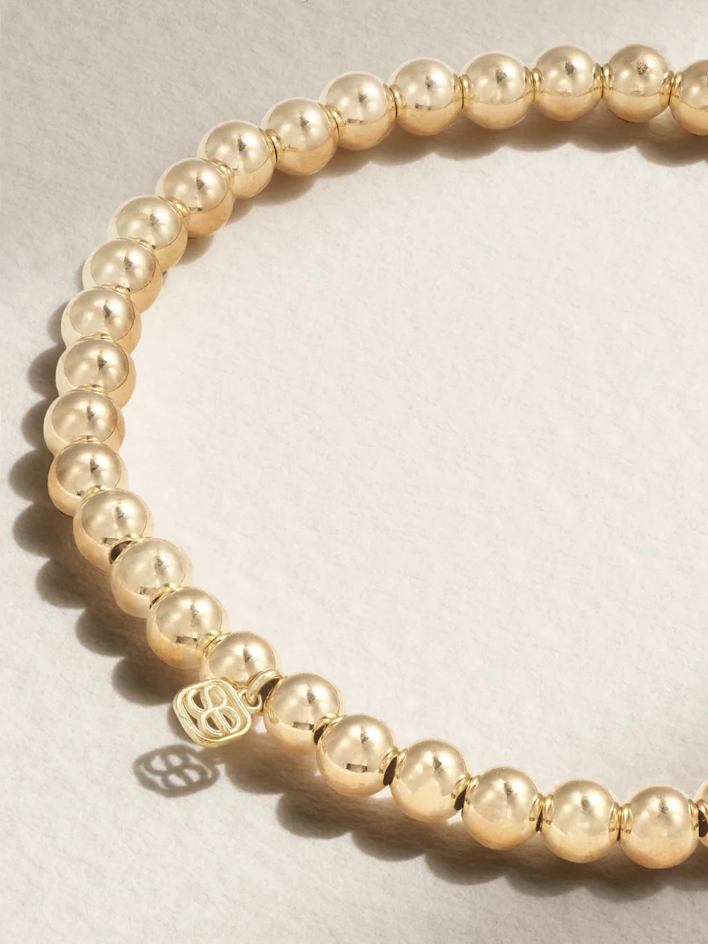 Back view of the Sydney Evan Leo 14-karat Gold Diamond Bracelet