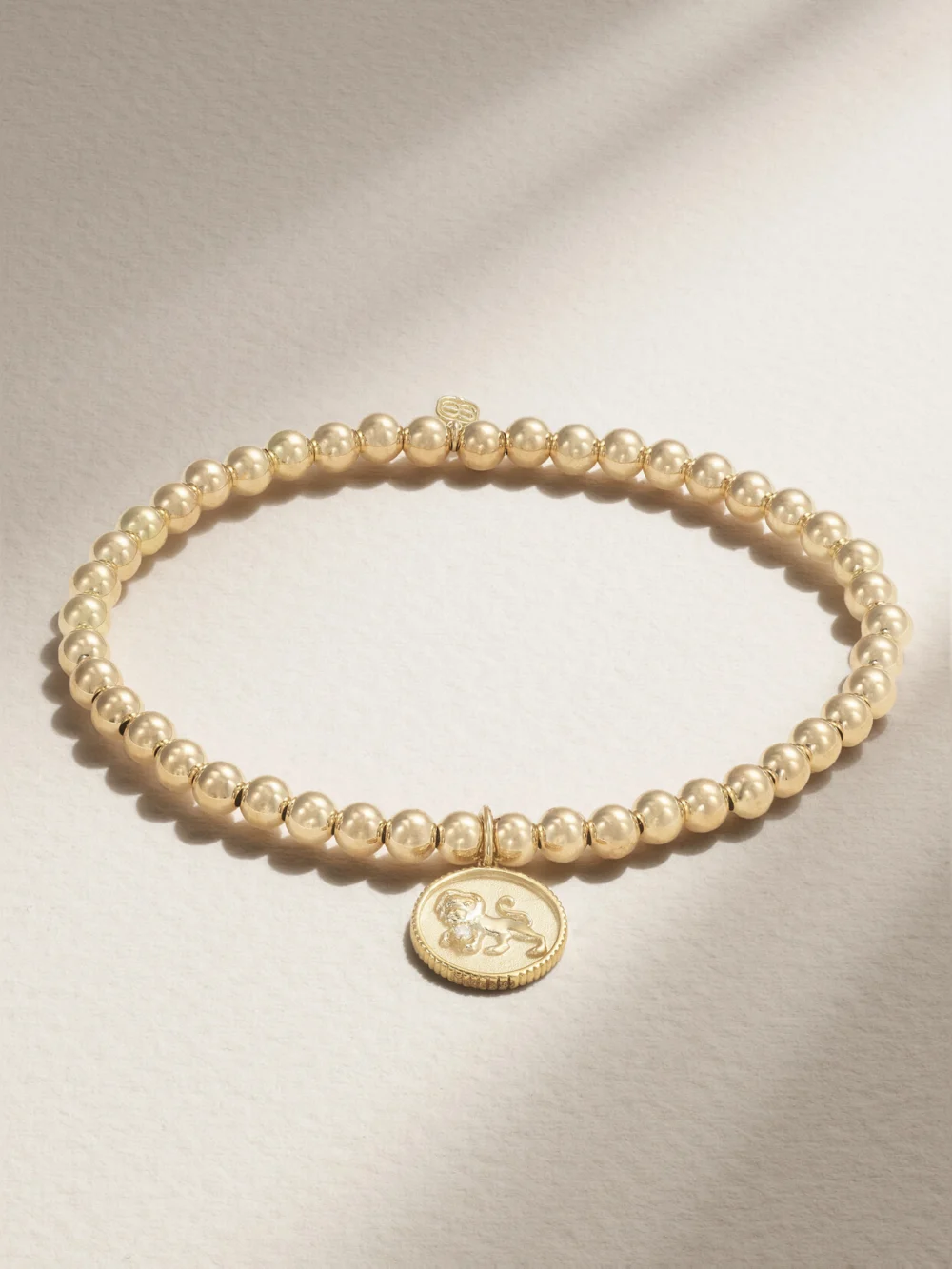 Sydney Evan Leo 14-karat Gold Diamond Bracelet