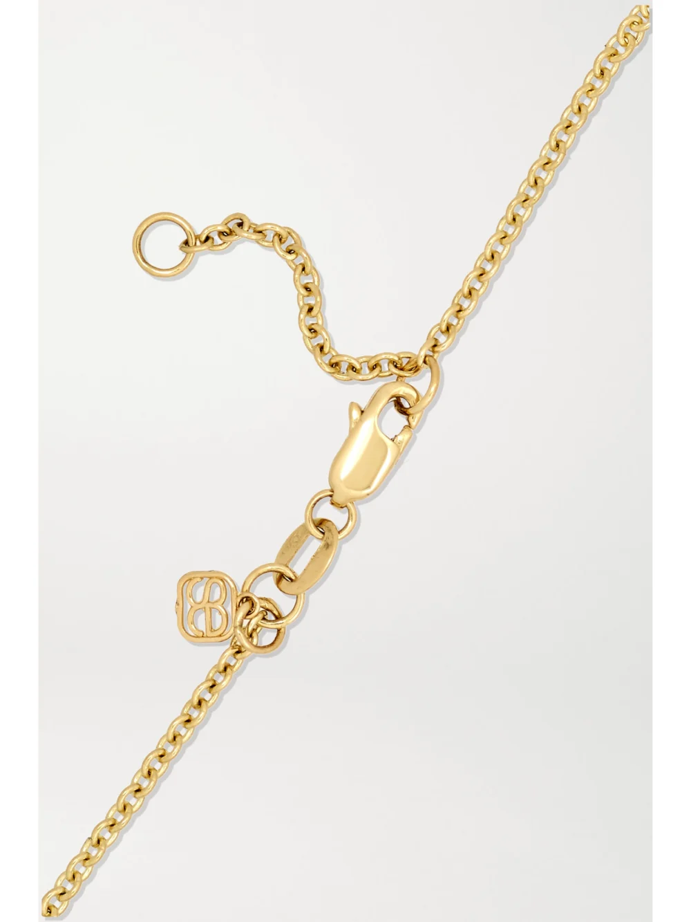 Back view of the Sydney Evan Medium Love 14-karat Gold Multi-stone Bracelet