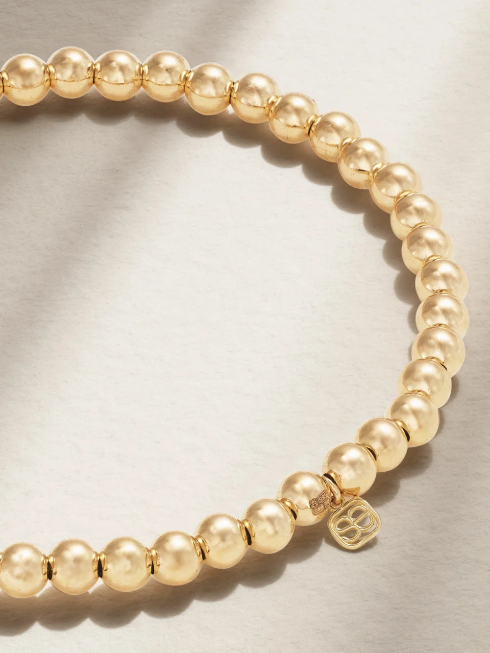 Back view of the Sydney Evan Taurus 14-karat Gold Diamond Bracelet