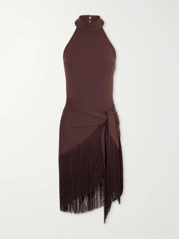 Taller Marmo Artemis Swimsuit and Fringed Pareo Set