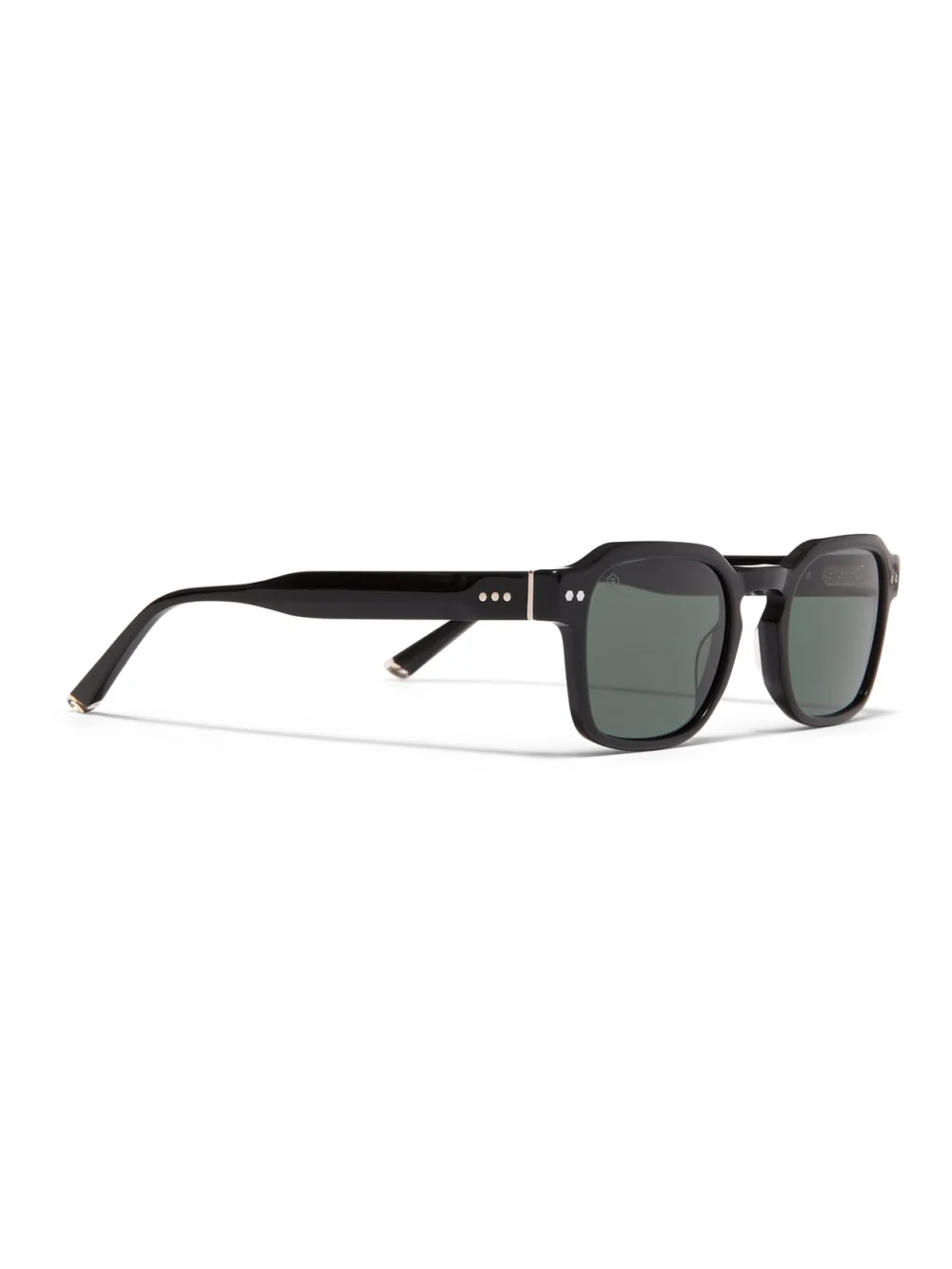 Taylor Morris Aldgate Sunglasses in Black / Green, view 3