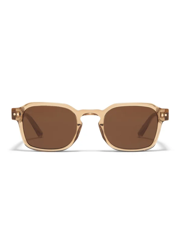 Taylor Morris Aldgate Sunglasses in Champagne Crystal / Brown