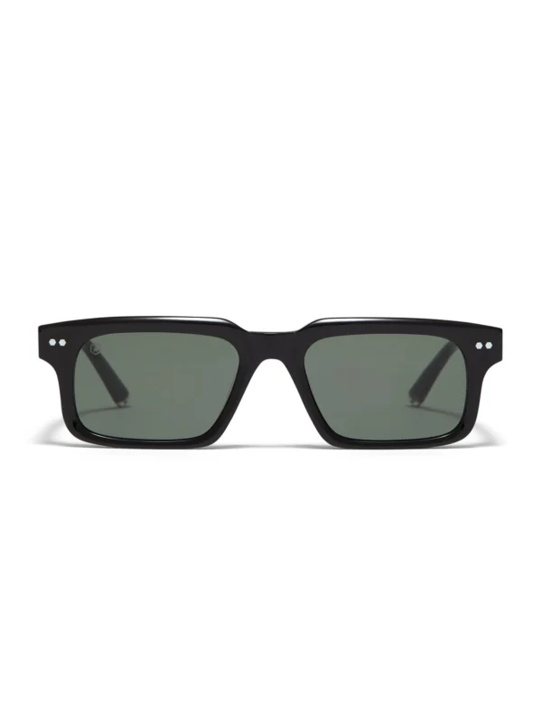 Taylor Morris Angel Sunglasses in Black / Green
