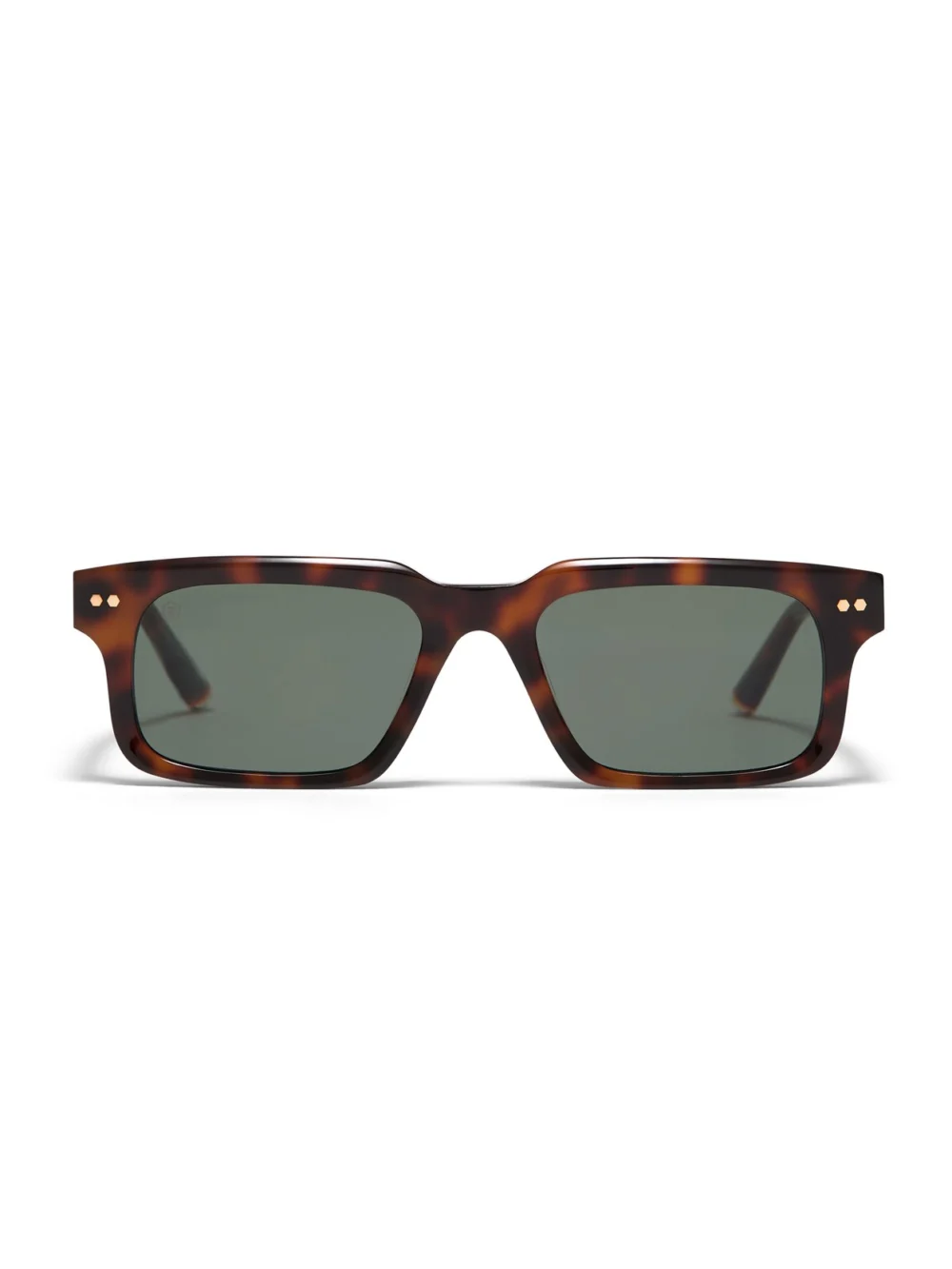 Taylor Morris Angel Sunglasses in Dark Tort/ Green