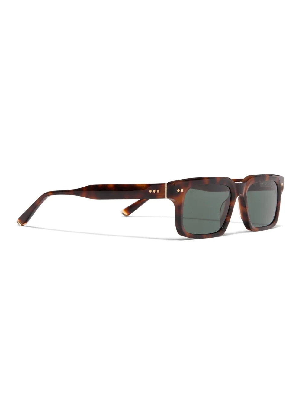 Taylor Morris Angel Sunglasses in Dark Tort/ Green, view 3