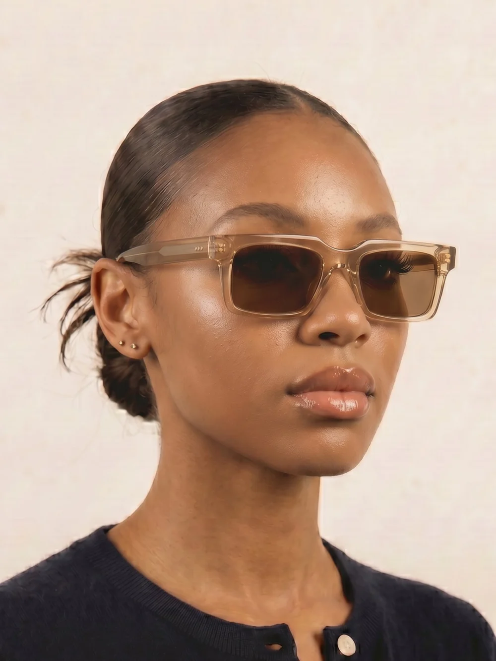 Taylor Morris Angel Sunglasses in Dark Tort/ Green, view 4