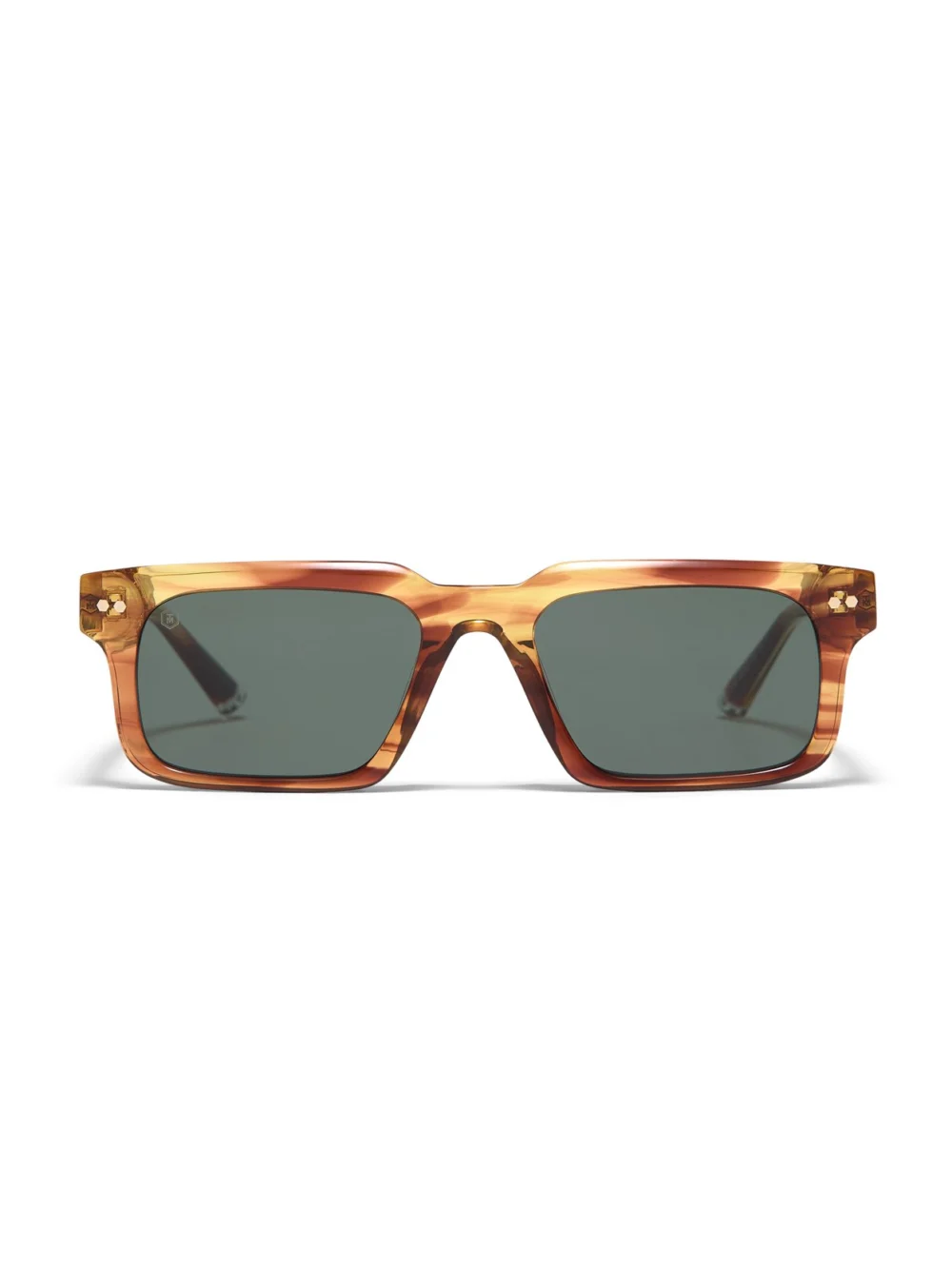 Taylor Morris Angel Sunglasses in Yellow Wood / Green